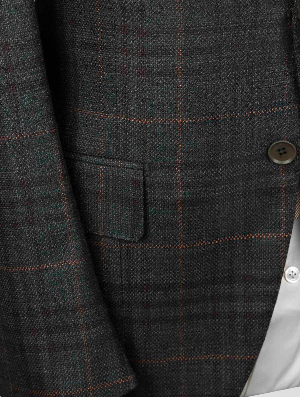 Isaia Multicolor Wool Silk Blazer