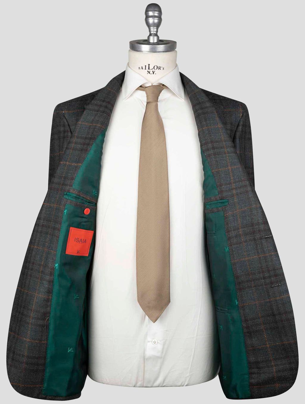 Isaia Multicolor Wool Silk Blazer