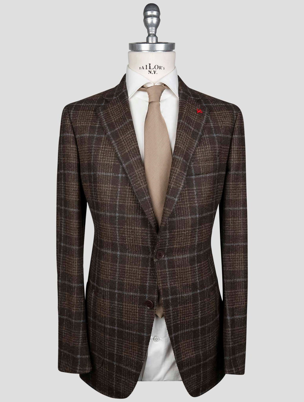 Isaia Brown Wool Pa Blazer