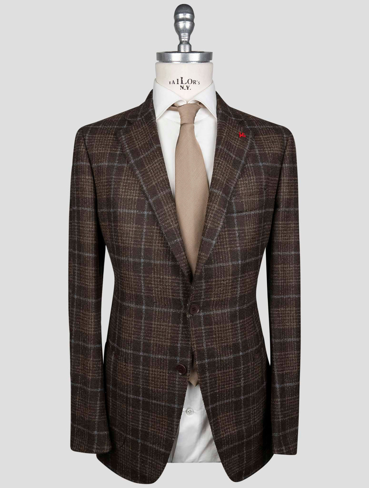 Isaia Brown Wool Pa Blazer