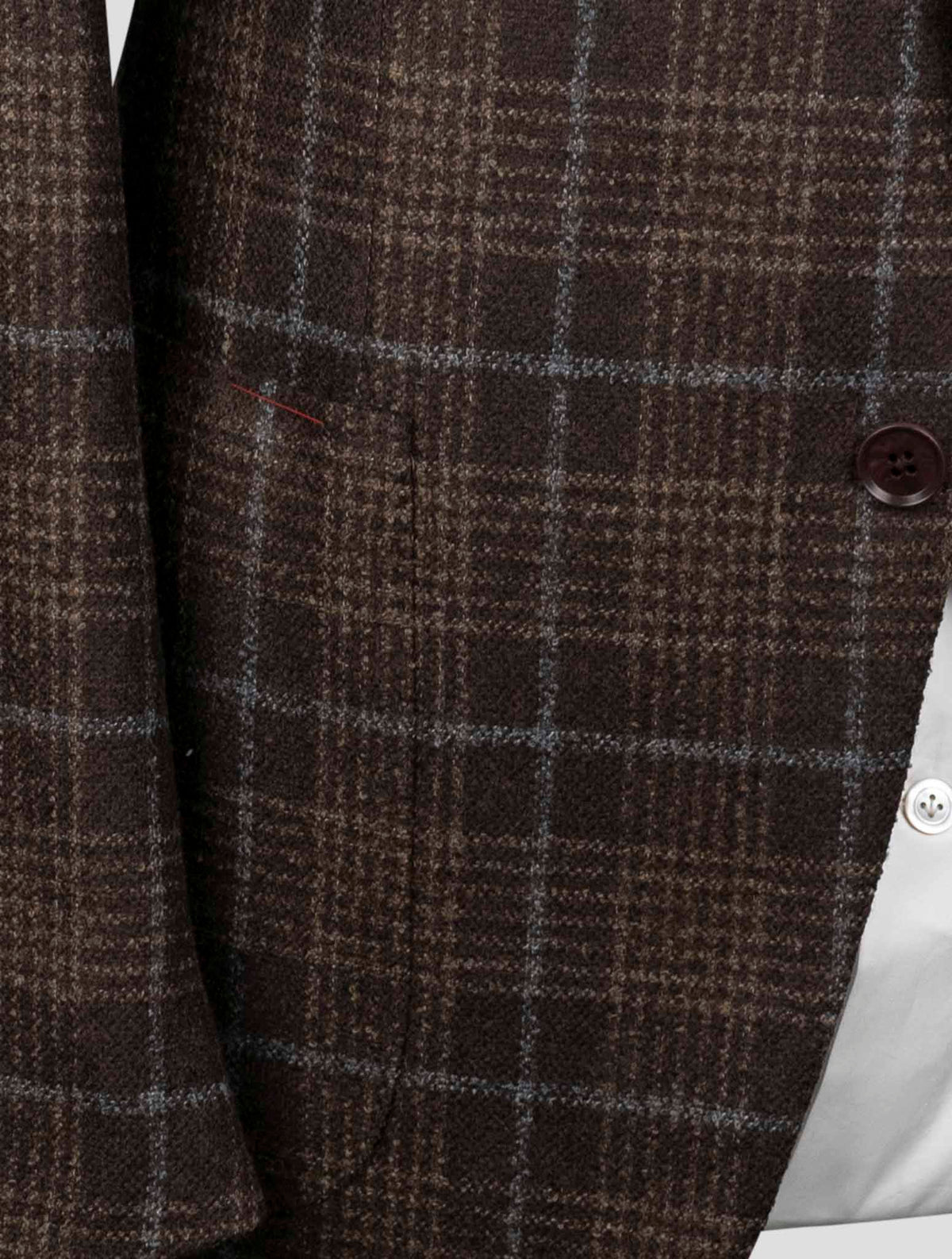 Isaia Brown Wool Pa Blazer
