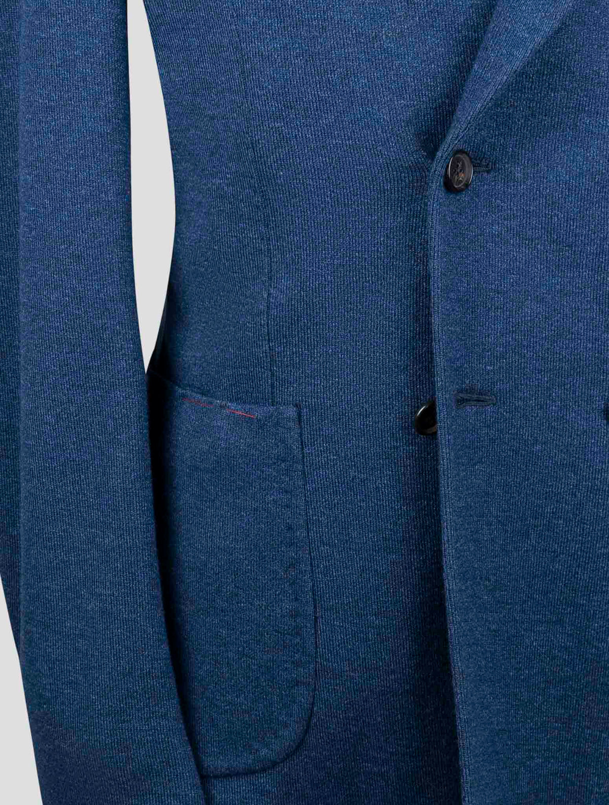 Isaia Blue Cotton Wool Pa Blazer