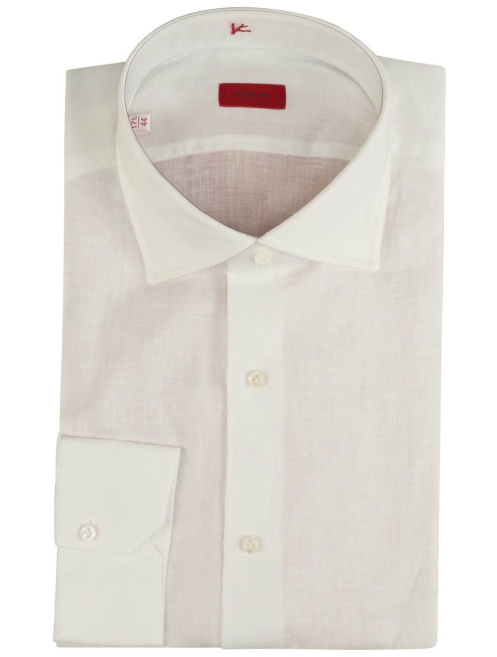 Isaia White Linen Shirt