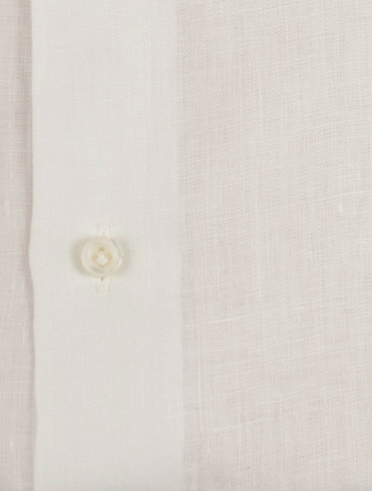 Isaia White Linen Shirt