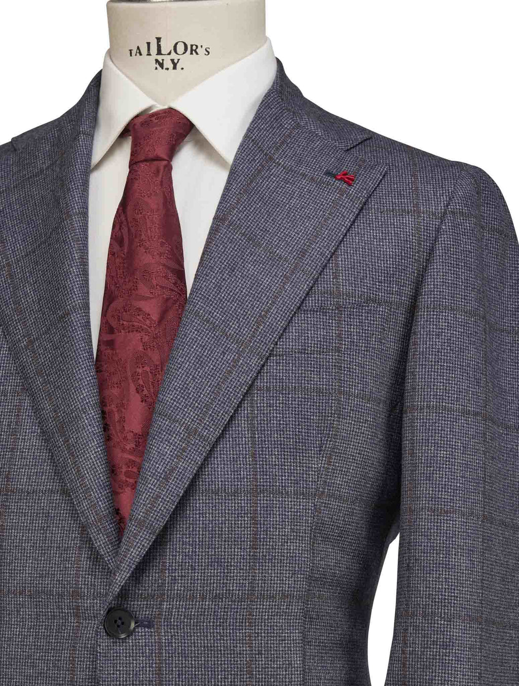 Isaia Multicolor Wool Suit