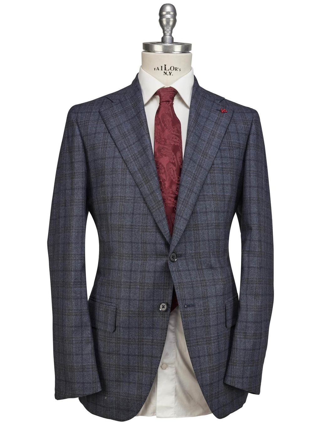 Isaia Multicolor Wool Suit