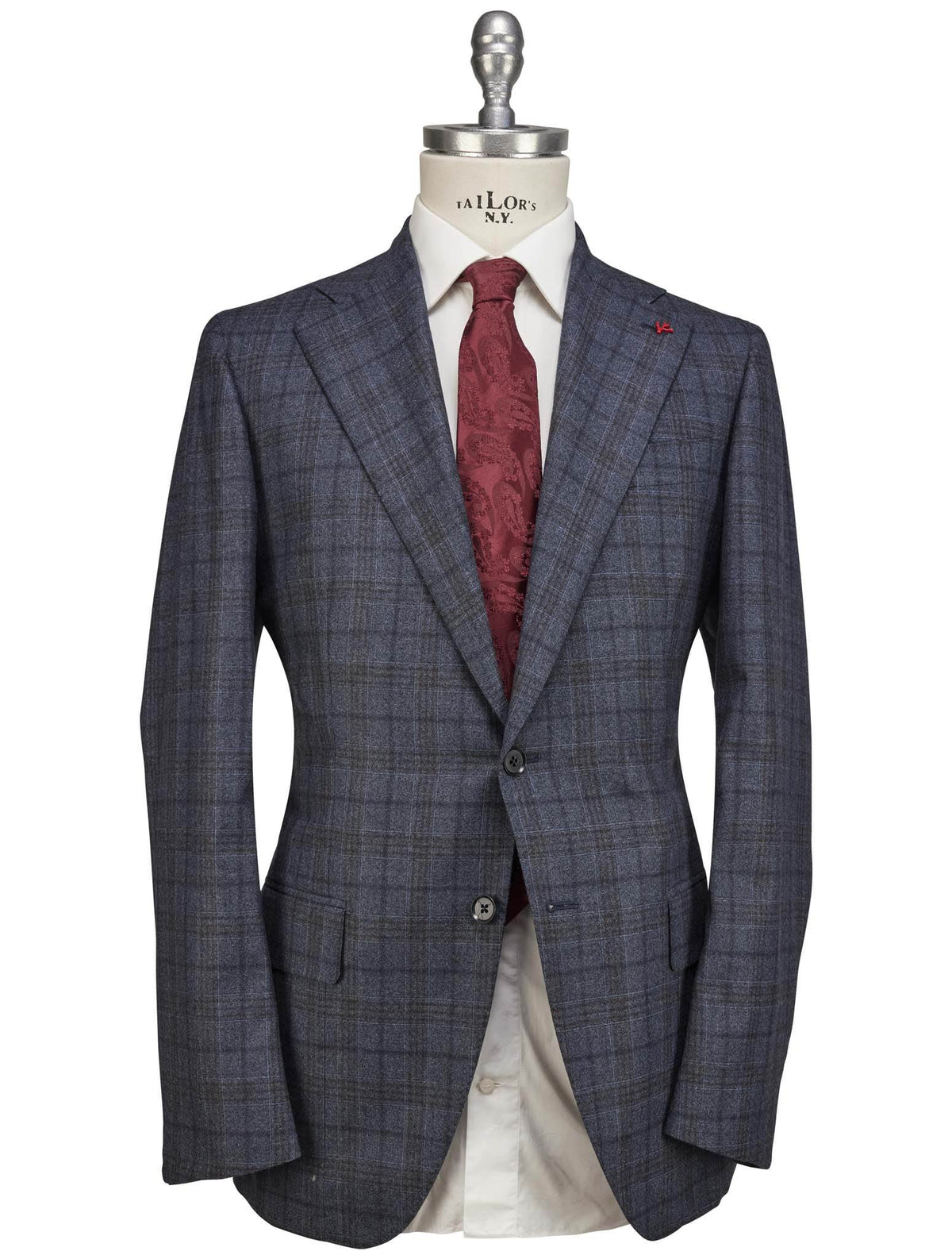 Isaia Multicolor Wool Suit