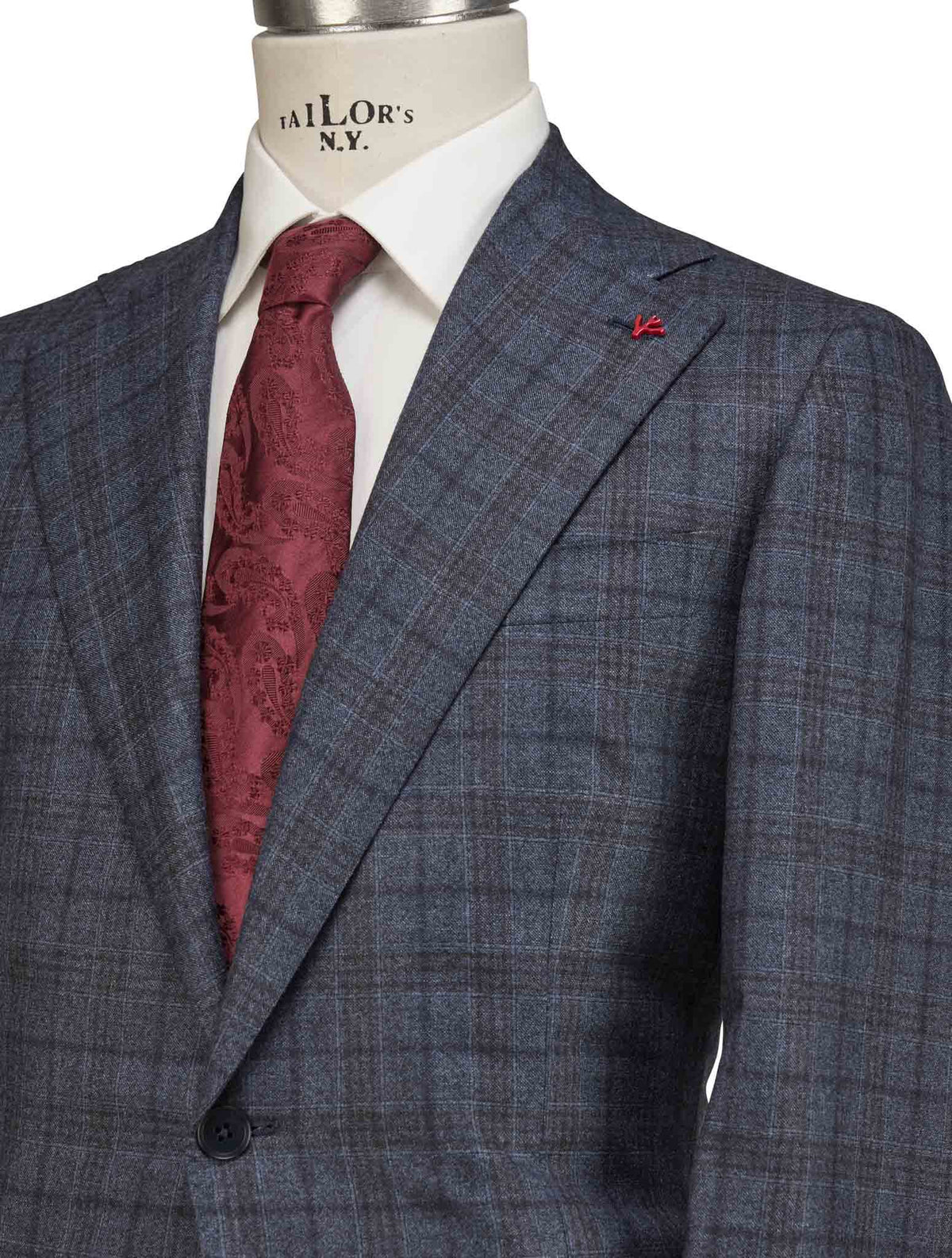 Isaia Multicolor Wool Suit