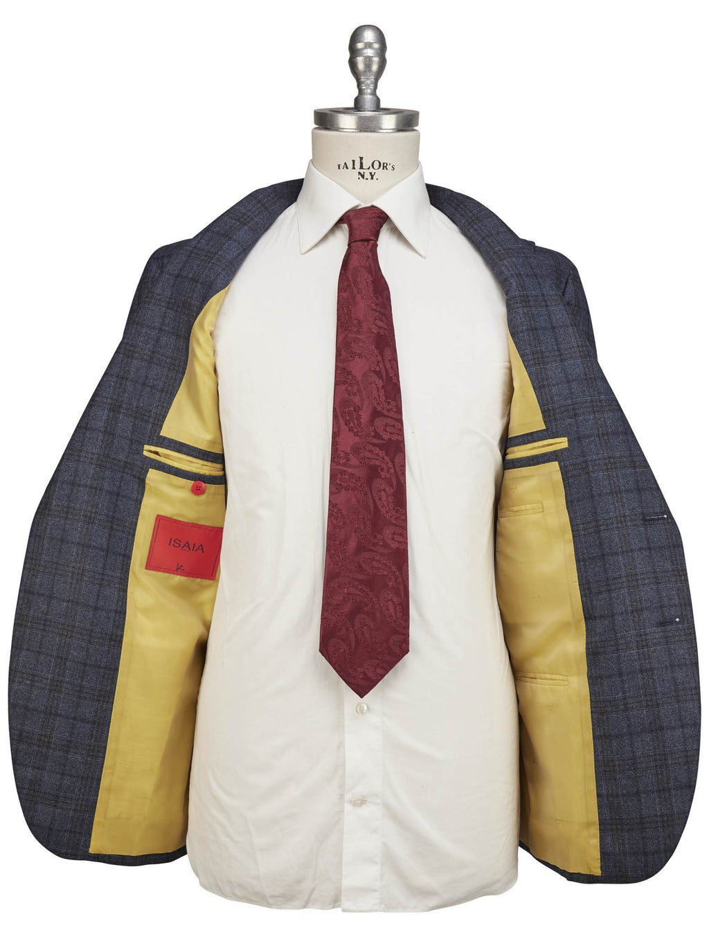 Isaia Multicolor Wool Suit