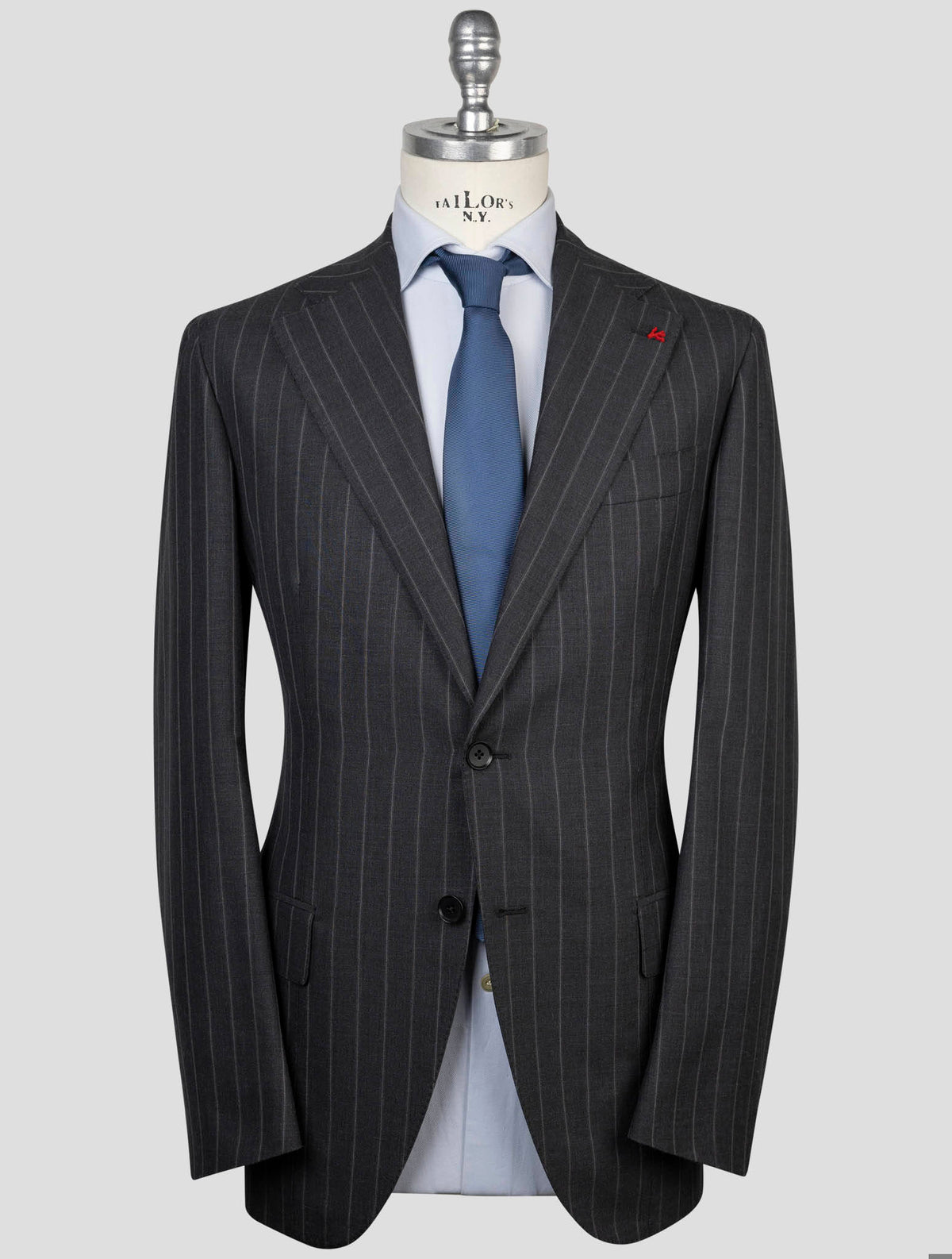 Isaia Isaia Dark Gray Wool Silk Mohair Linen Suit Dark Gray 000