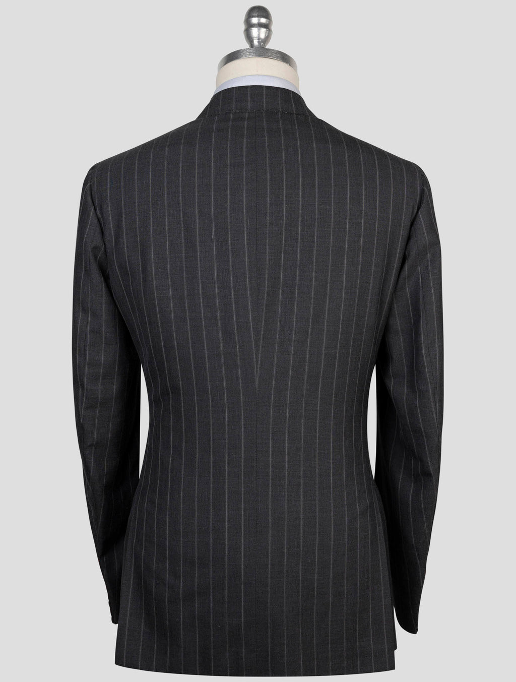 Isaia Dark Gray Wool Silk Mohair Linen Suit
