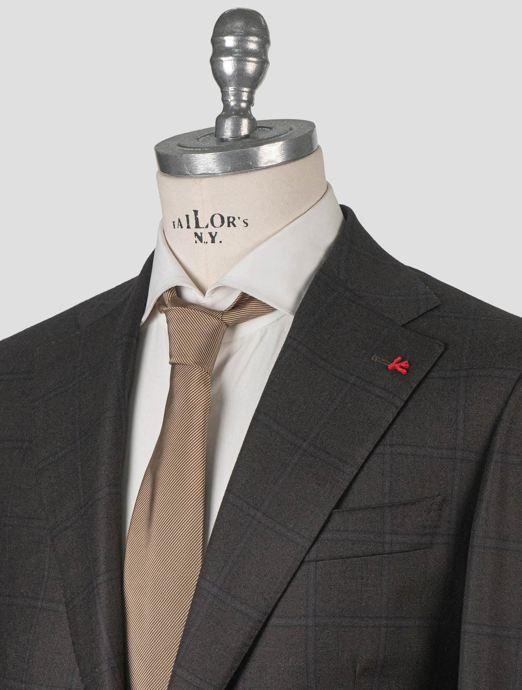 Isaia Multicolor Wool Suit