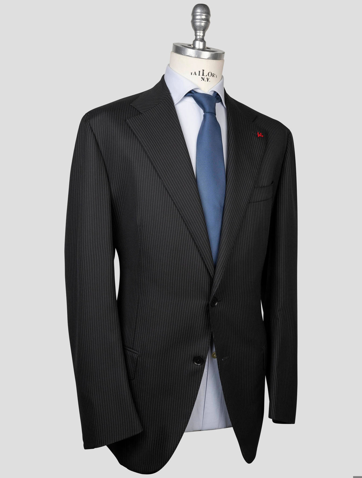 Isaia Isaia Black Wool Suit Black 001