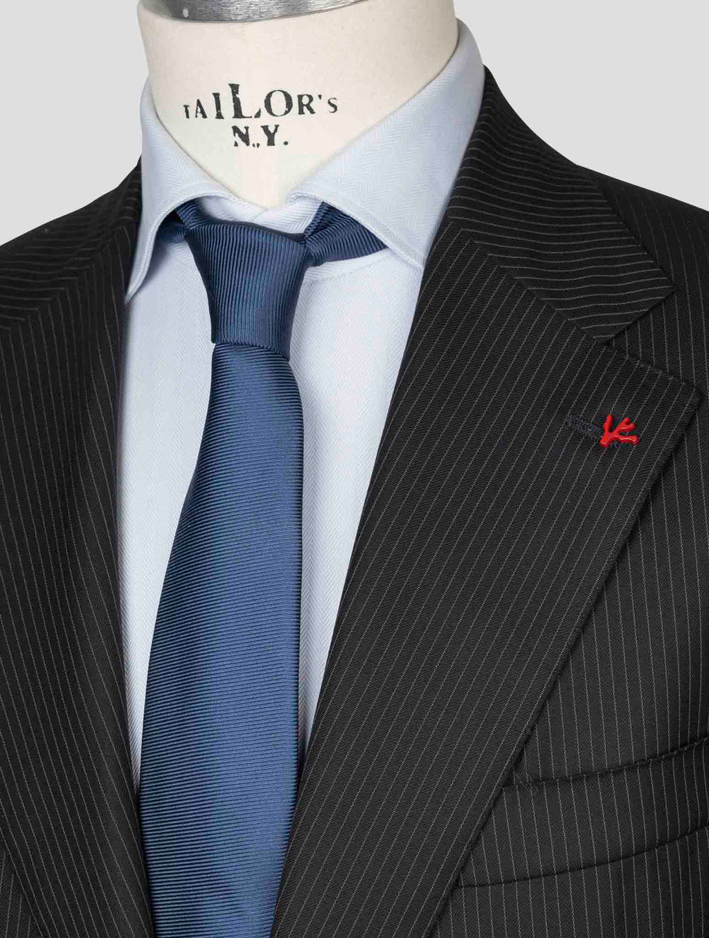 Isaia Black Wool Suit