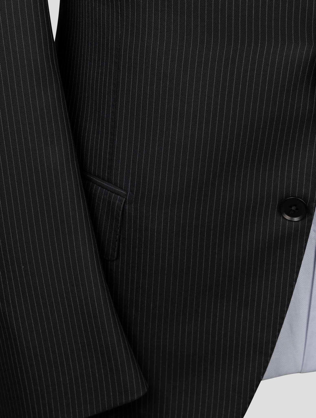 Isaia Black Wool Suit