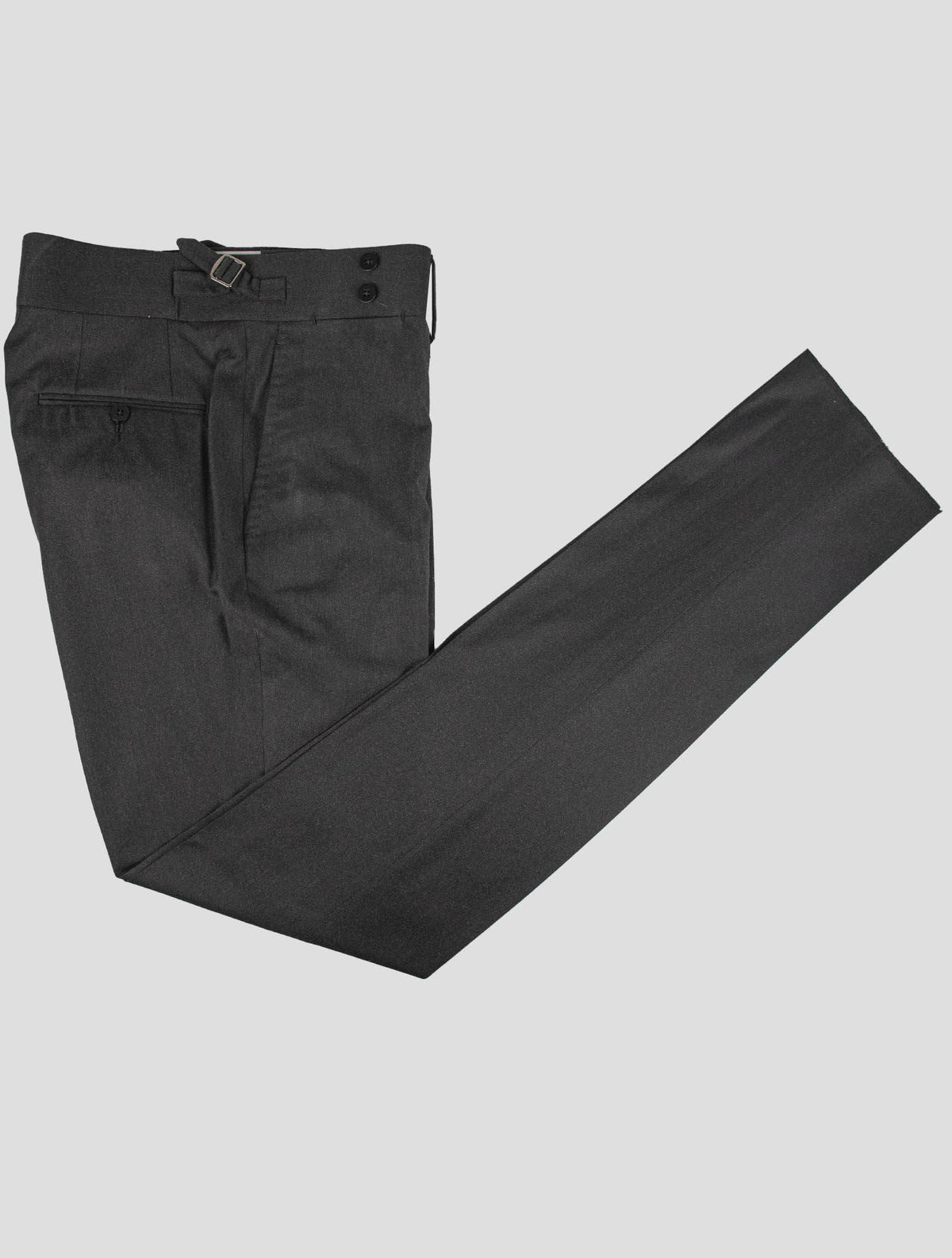 Isaia Isaia Dark Gray Wool Dress Pants Dark Gray 000
