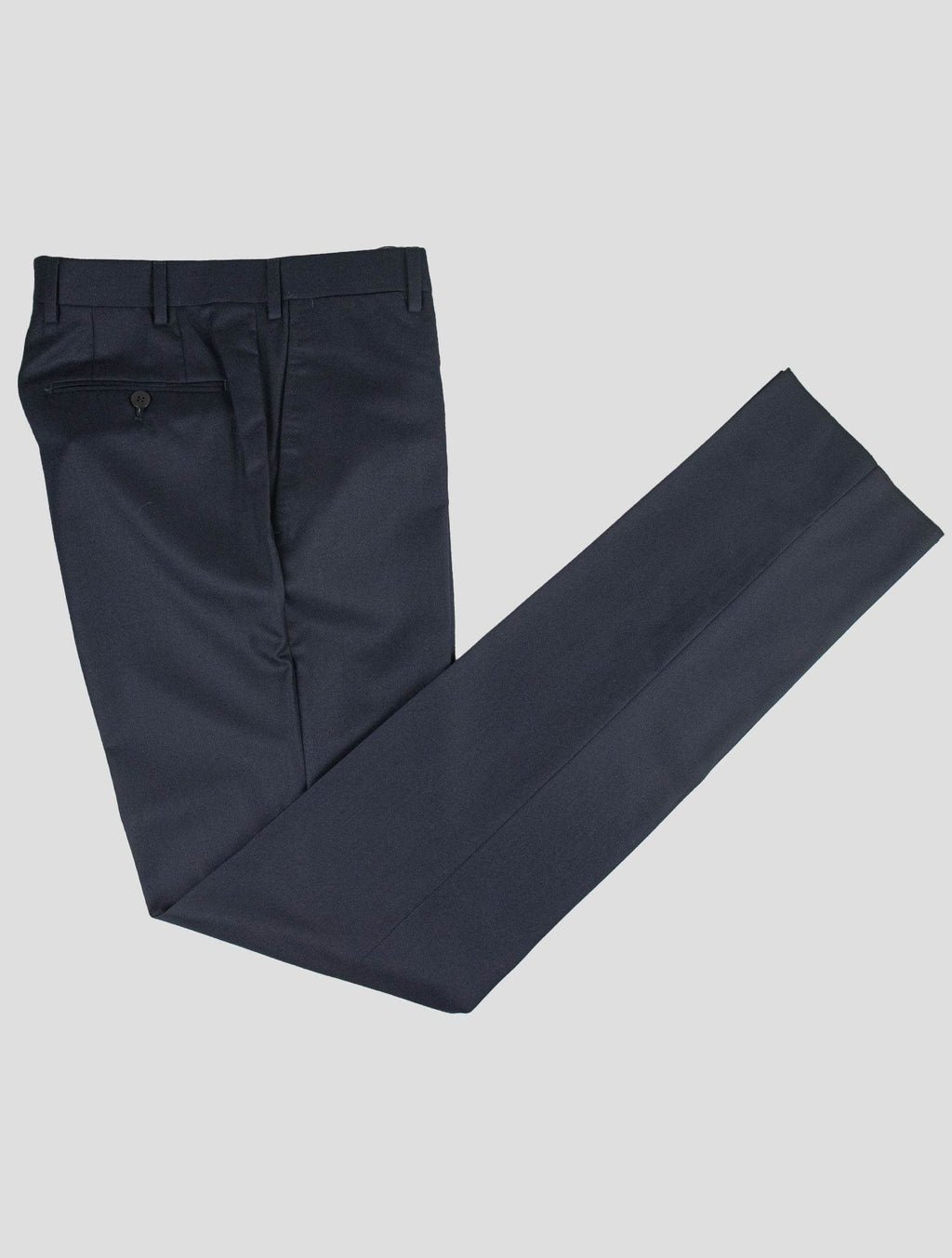Isaia Isaia Blue Wool Silk Dress Pants Blue