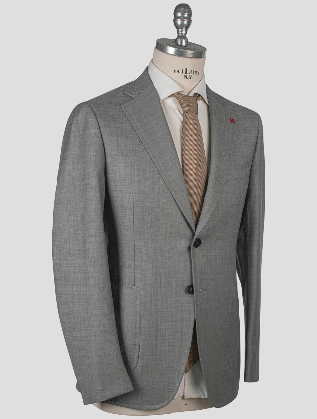 Isaia Isaia Gray Wool Suit Gray 001
