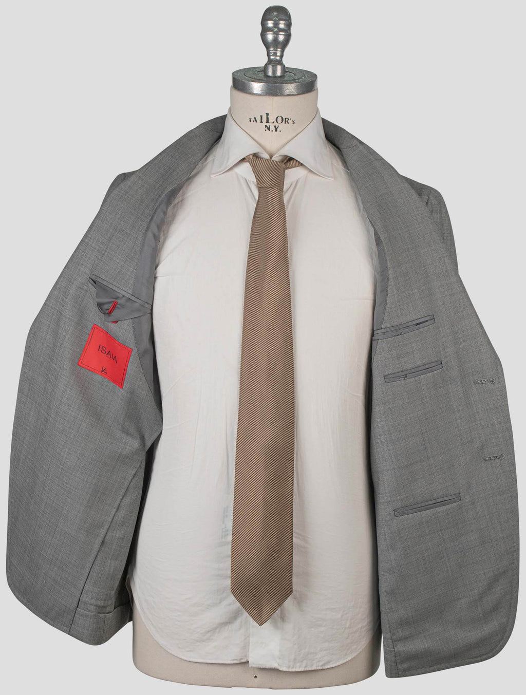 Isaia Gray Wool Suit
