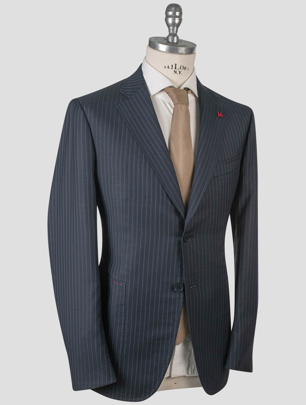 Isaia Isaia Blue Wool Suit Blue 001