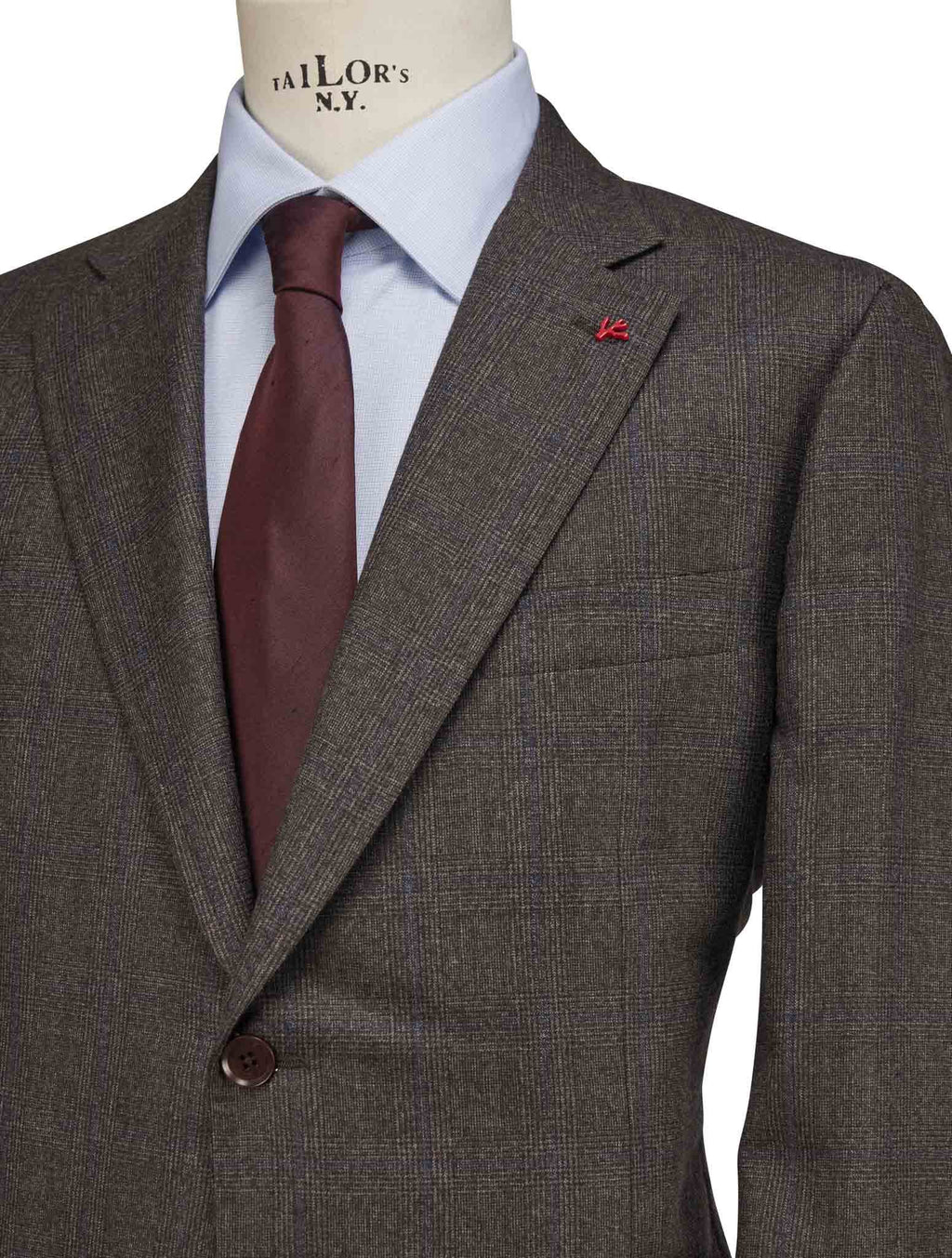 Isaia Multicolor Wool Suit
