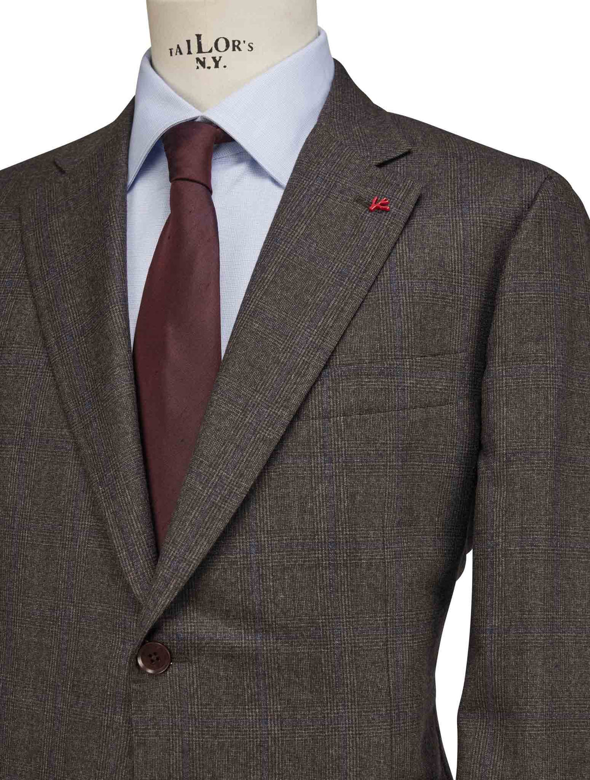 Isaia Multicolor Wool Suit
