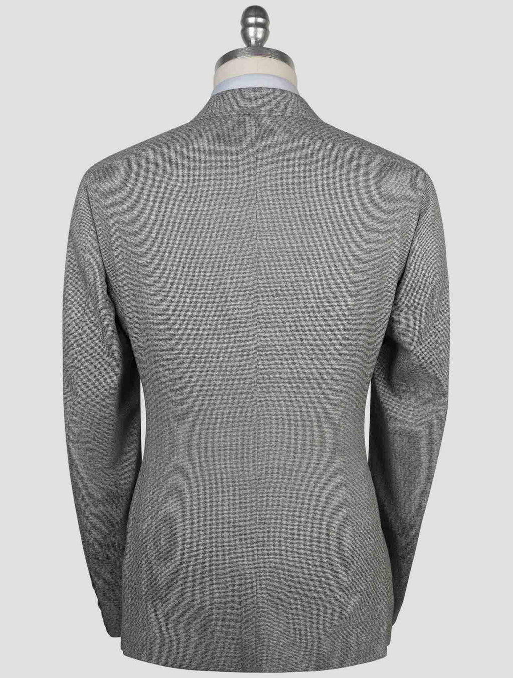 Isaia Black White Wool Suit