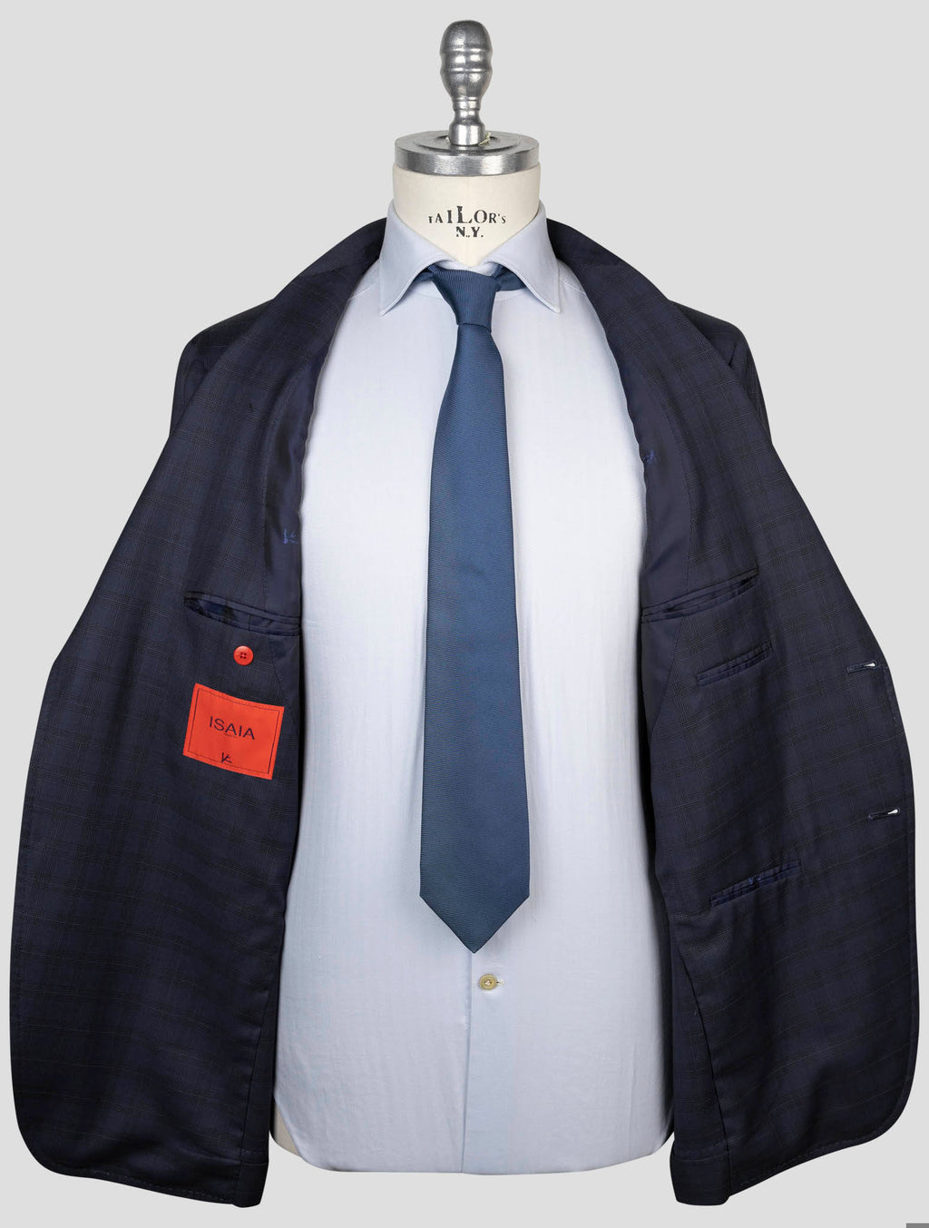 Isaia Blue Wool Suit
