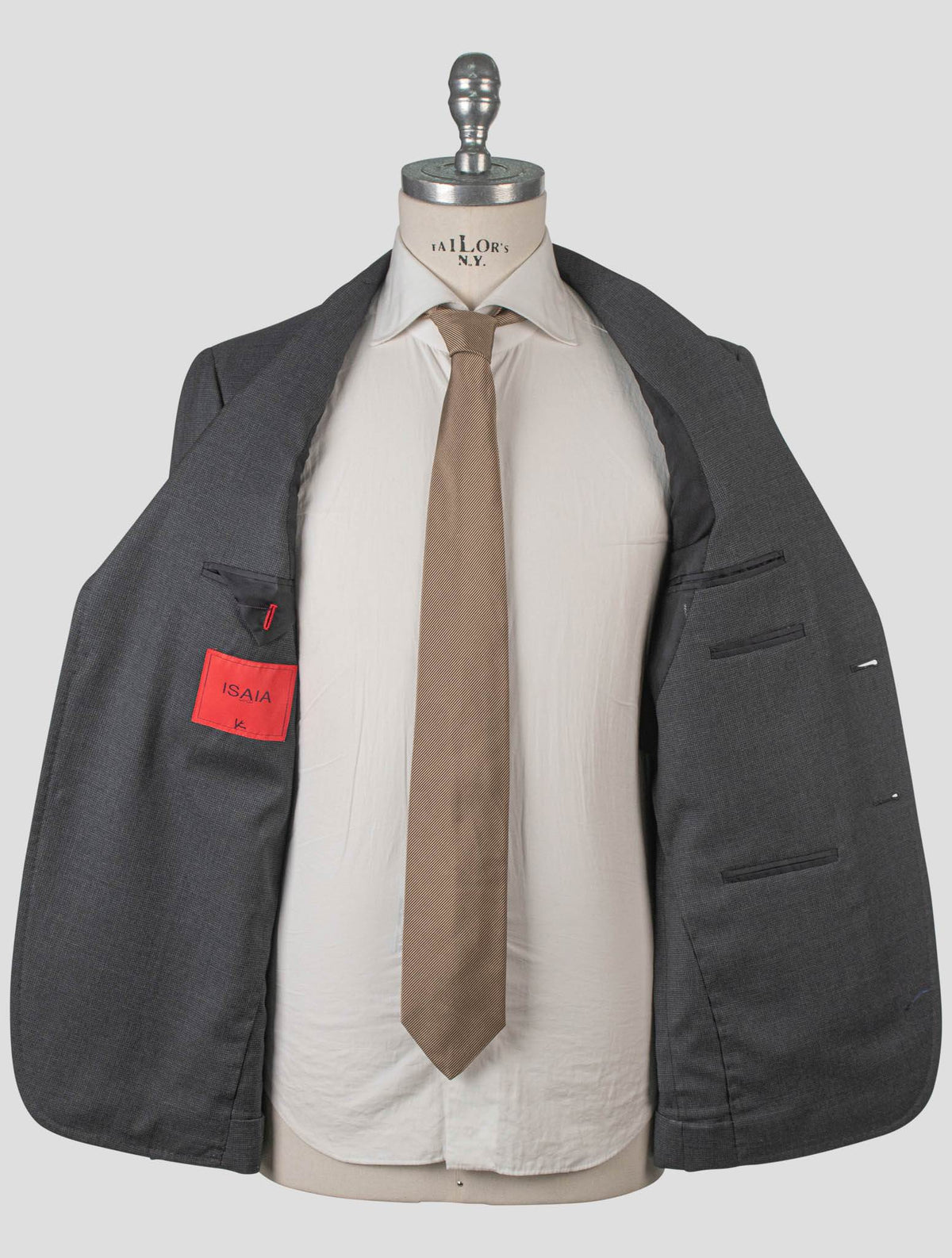 Isaia Gray Wool Suit