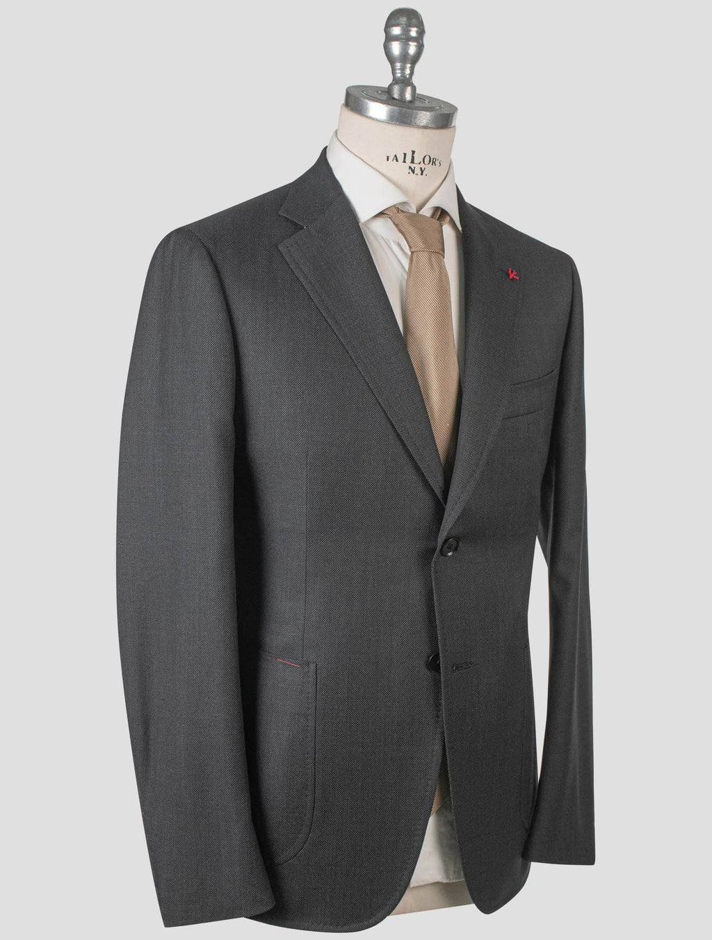 Isaia Isaia Gray Wool Suit Gray 001