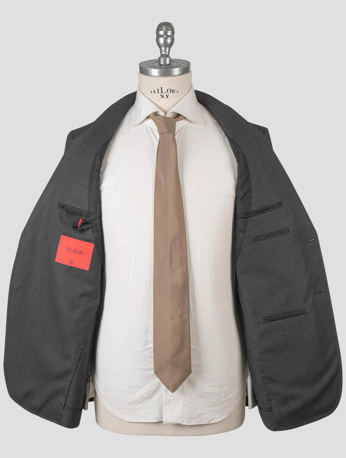 Isaia Gray Wool Suit