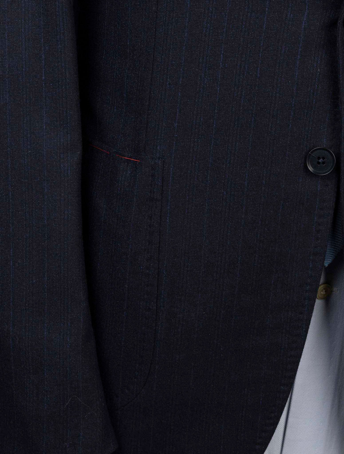 Isaia Blue Wool Silk Suit