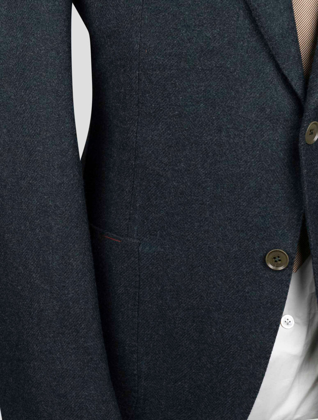 Isaia Green Wool Blazer