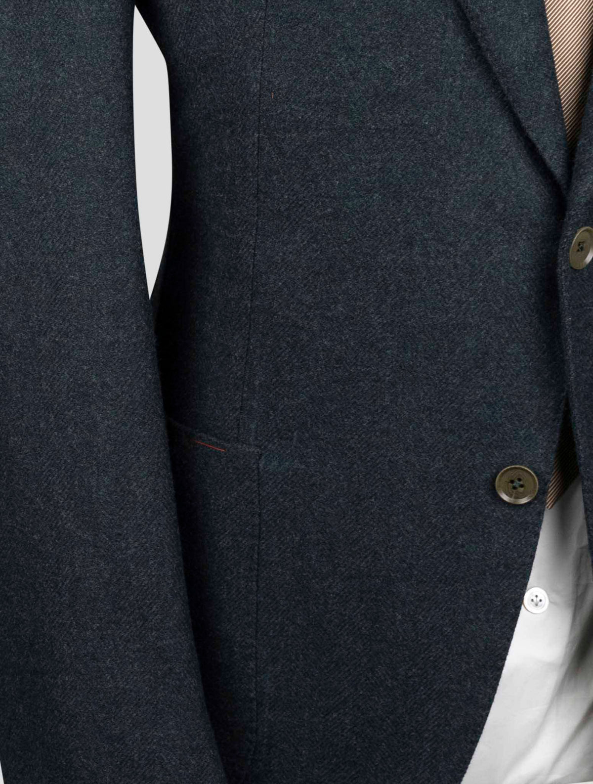 Isaia Green Wool Blazer