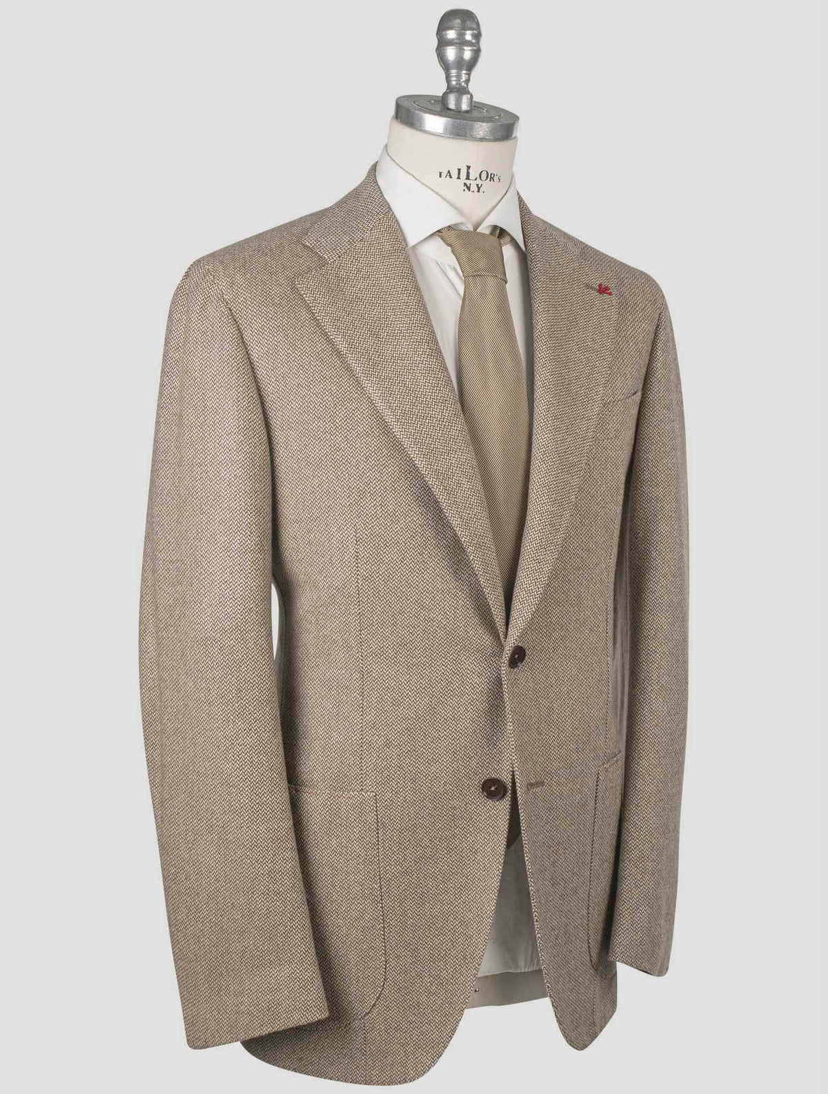 Isaia Isaia Beige Wool Cashmere Blazer Beige 001