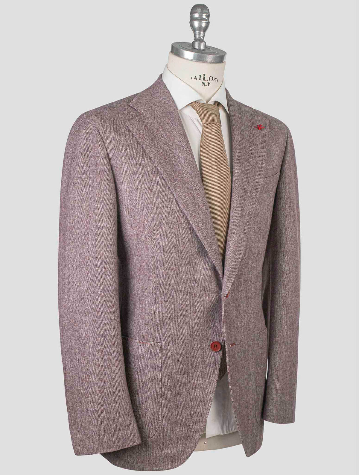 Isaia Isaia Pink Wool Cotton Cashmere Blazer Pink 001