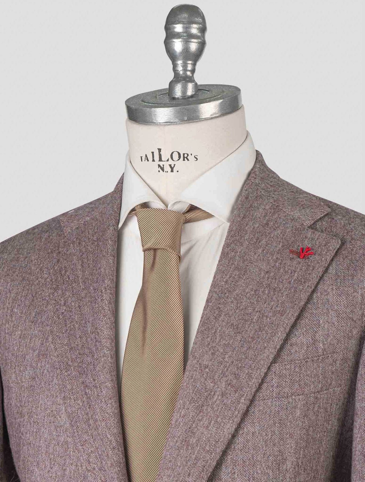 Isaia Pink Wool Cotton Cashmere Blazer