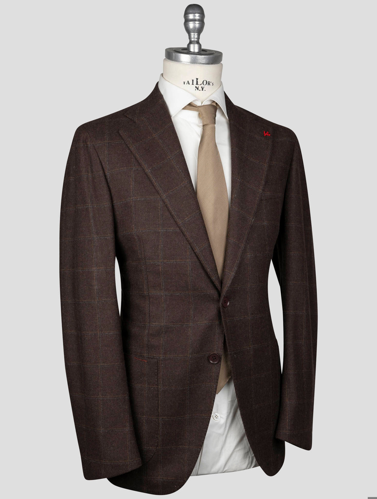 Isaia Isaia Brown Wool Cashmere Blazer Brown 001