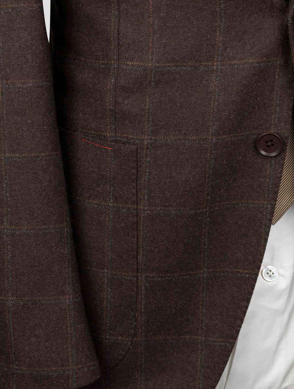 Isaia Brown Wool Cashmere Blazer