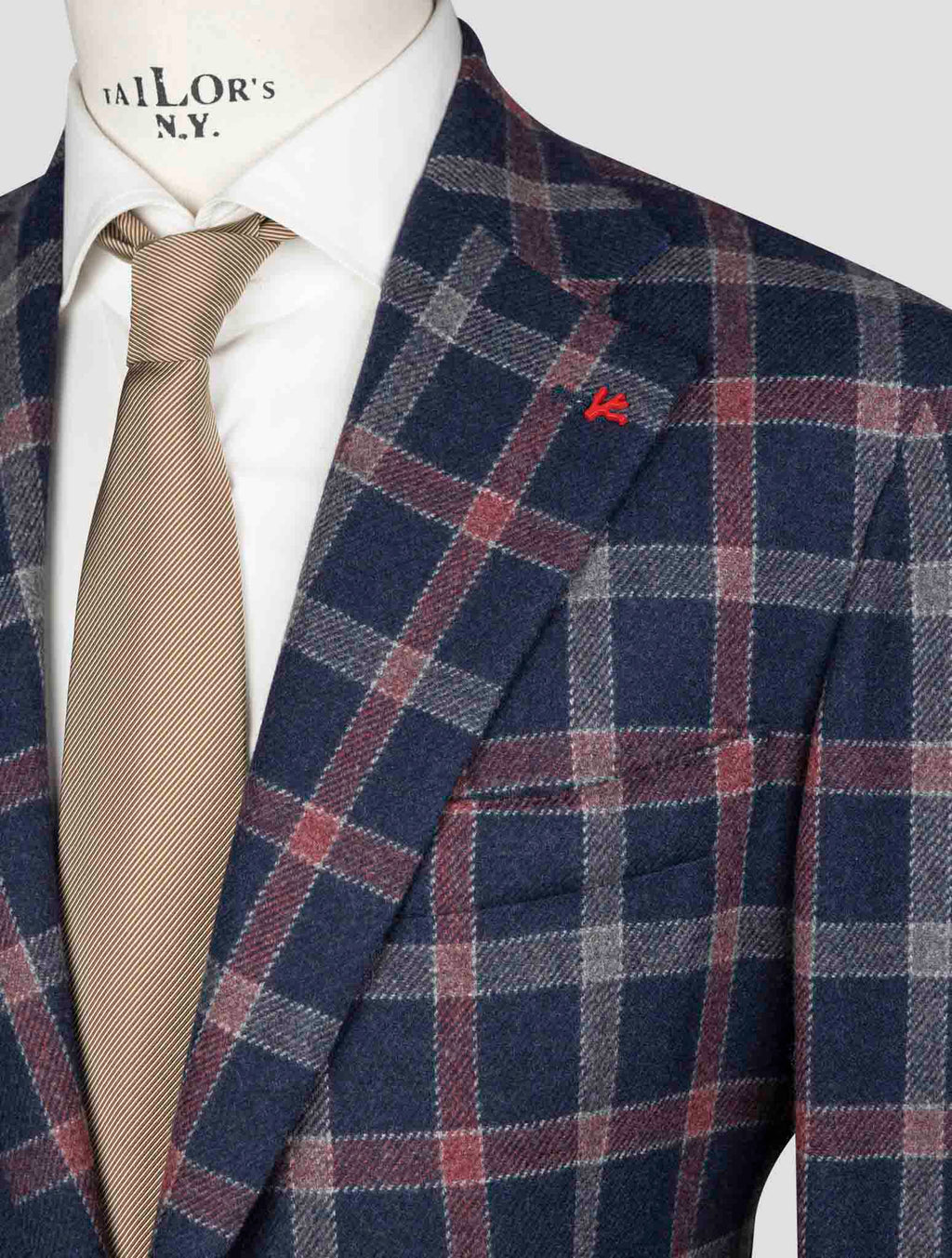 Isaia Multicolor Wool Blazer