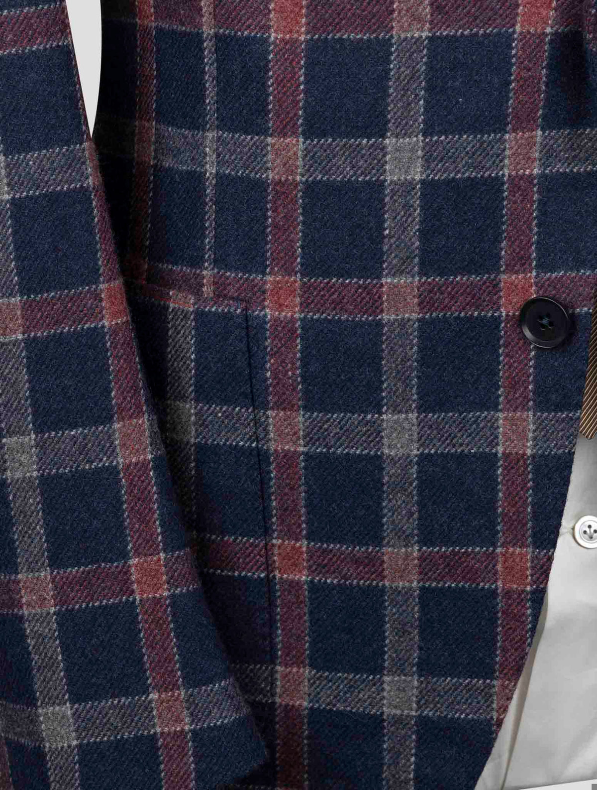 Isaia Multicolor Wool Blazer
