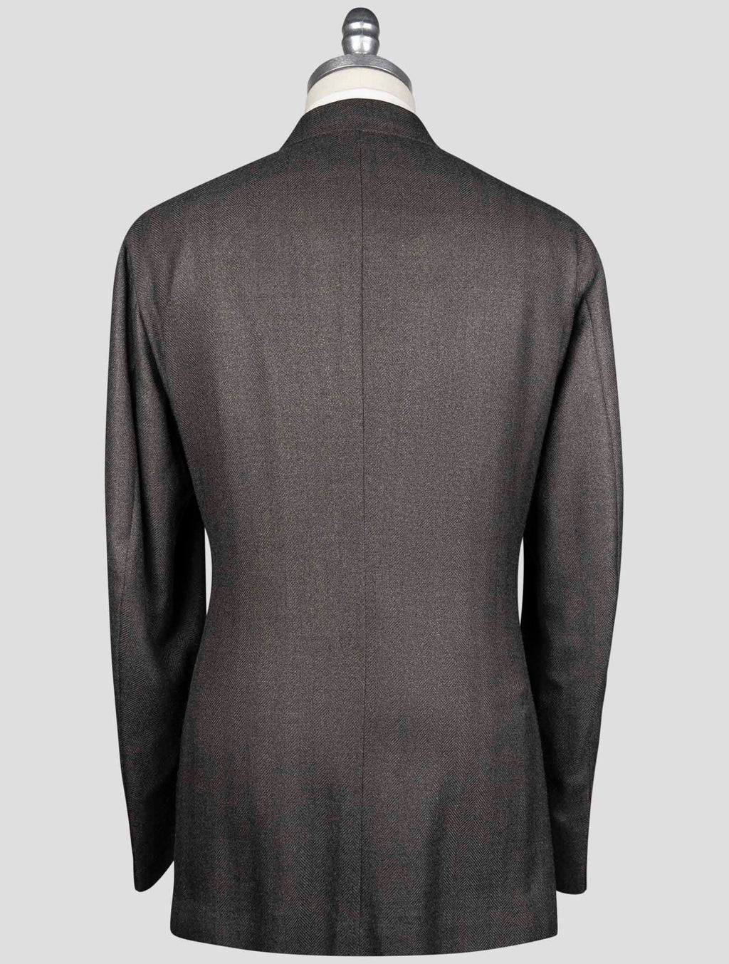 Isaia Brown Silk Wool Blazer