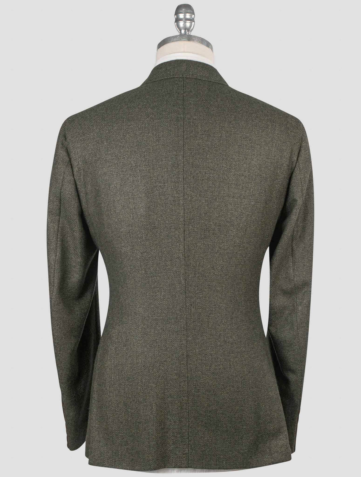 Isaia Green Wool Silk Blazer