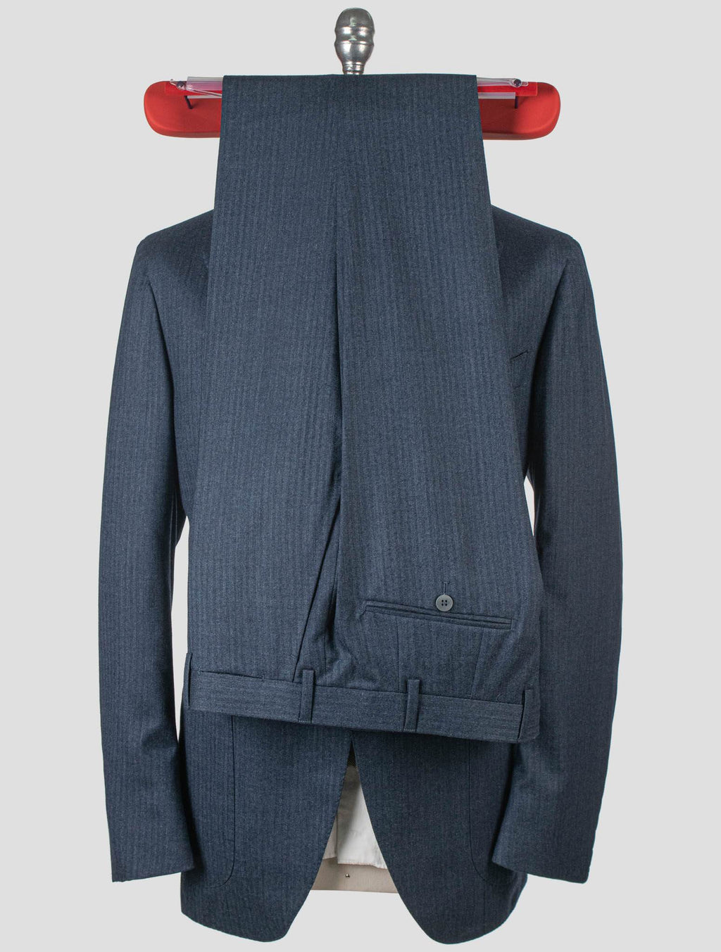 Isaia Blue Wool Silk Suit