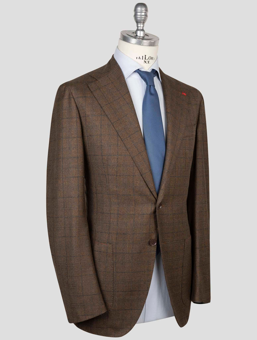 Isaia Isaia blue Brown wool Cashmere Suit blue / Brown 001