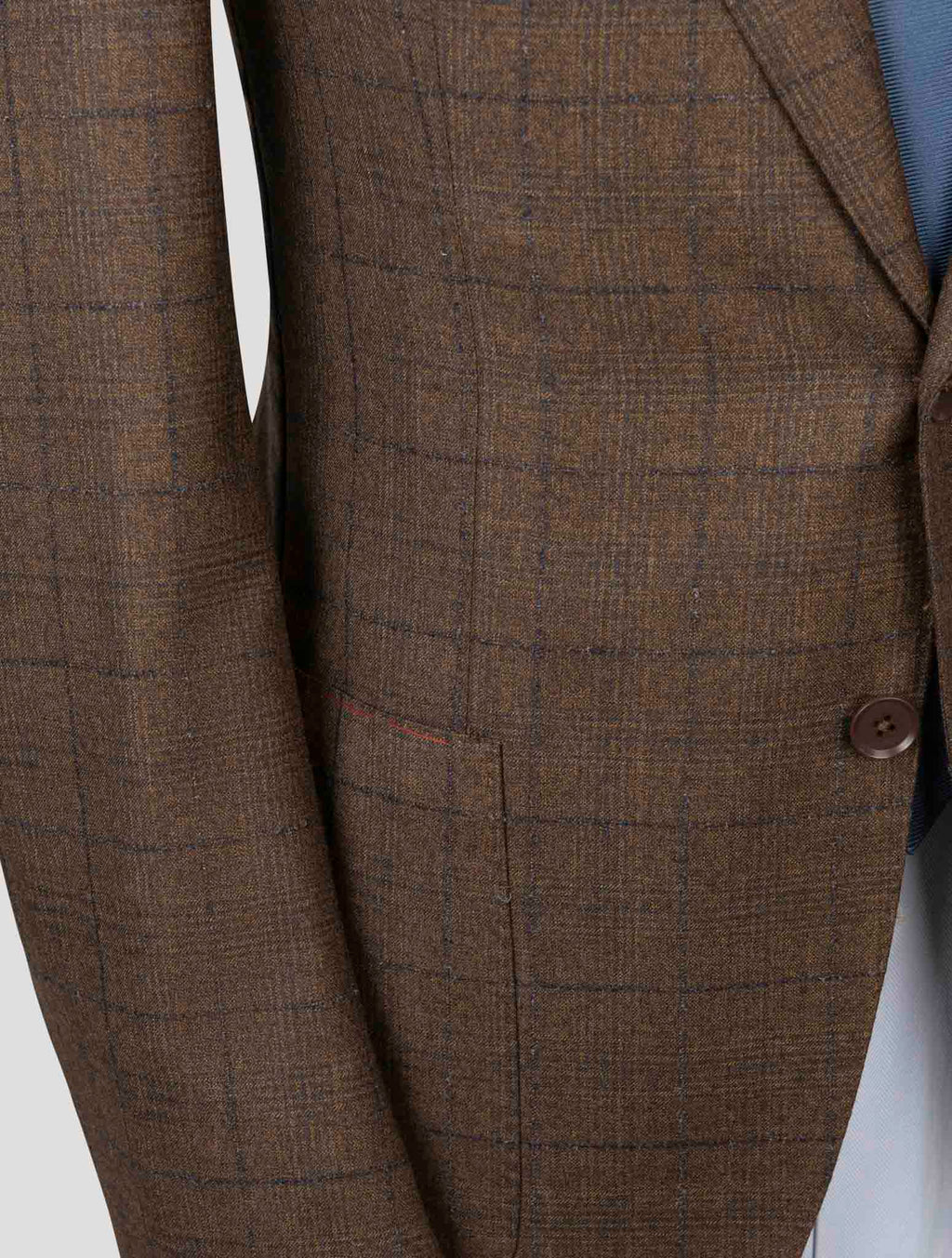 Isaia blue Brown wool Cashmere Suit