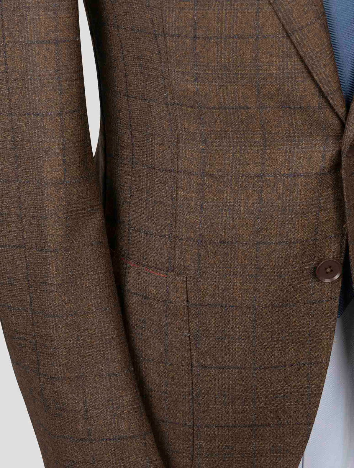 Isaia blue Brown wool Cashmere Suit