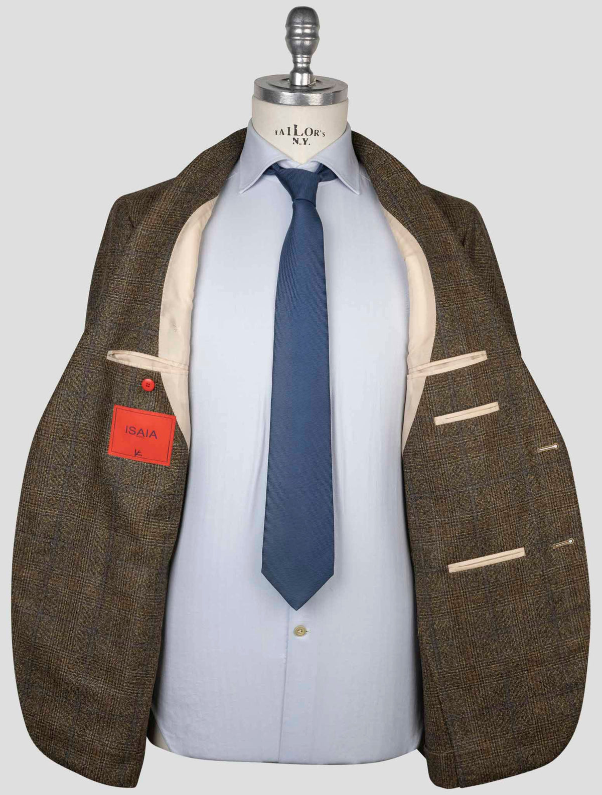 Isaia Yellow Wool Suit