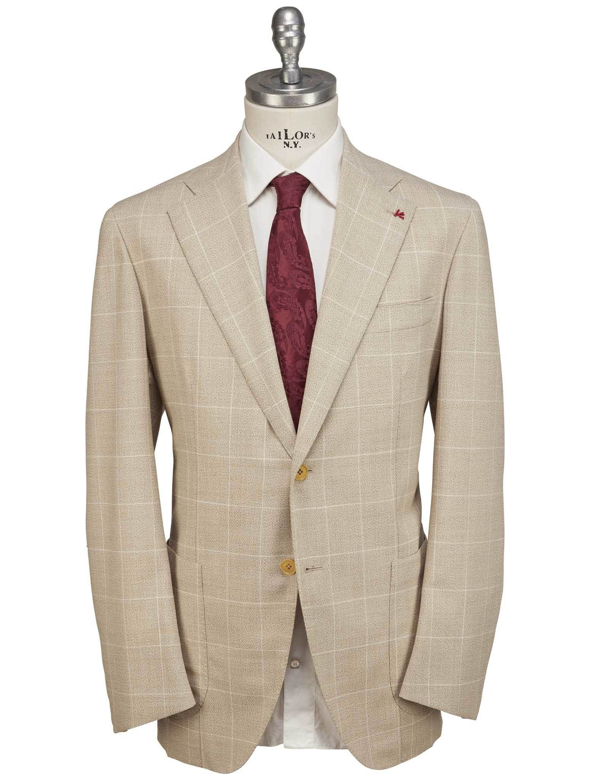 Isaia Isaia Beige Wool Suit Beige 000
