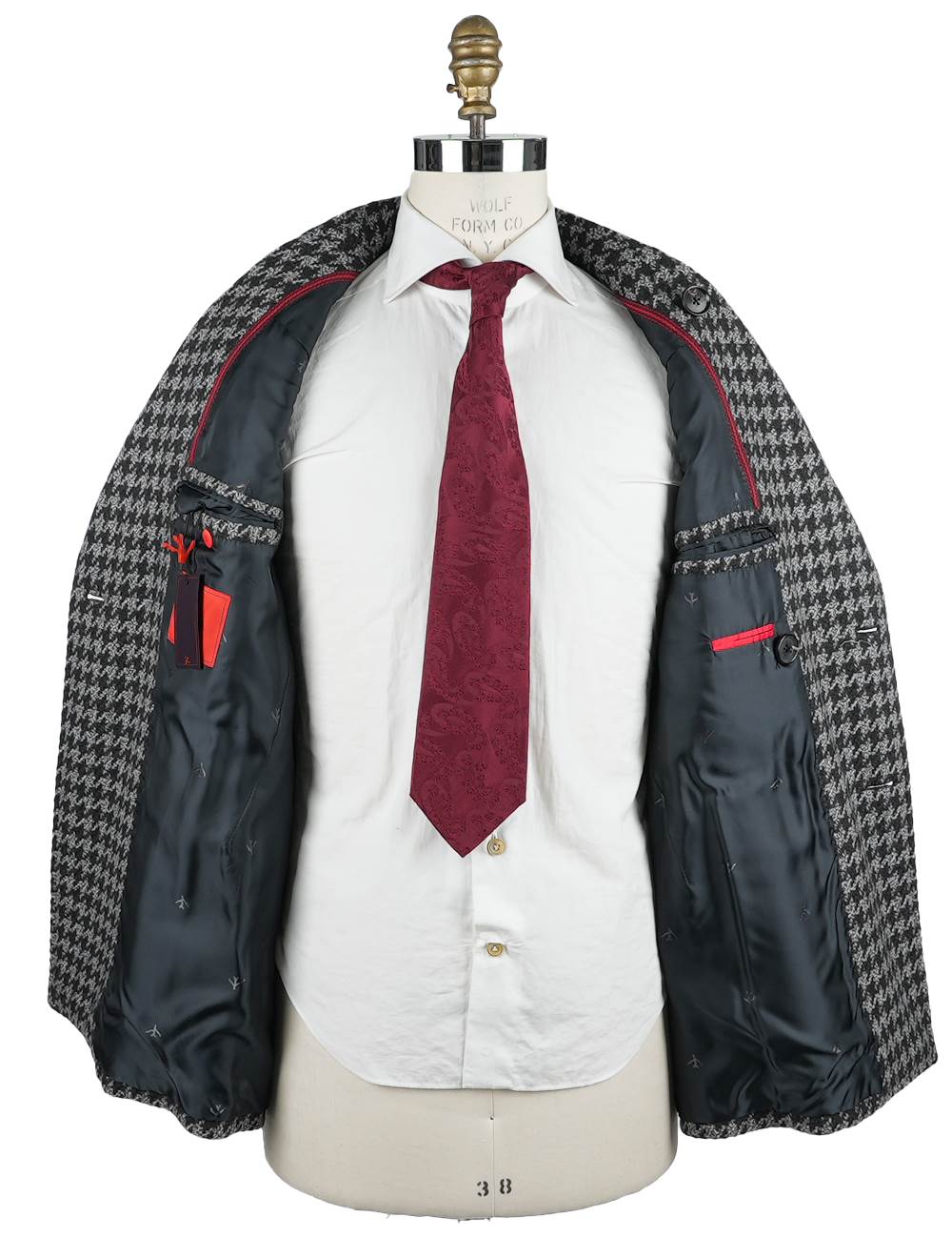 Isaia Gray Wool Cashmere Coat